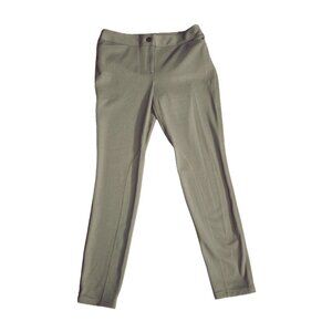 Talbots Dress Pants 4P Tan Green Trousers Petite Women's Workwear Career